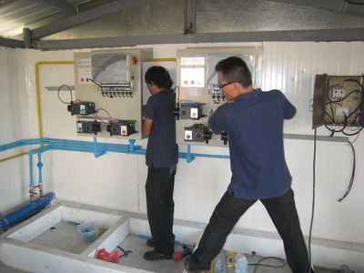 Installing more chlorine dioxide generator.