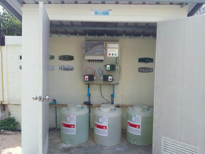Installed Chlorine Dioxide Generator at Customer Area.