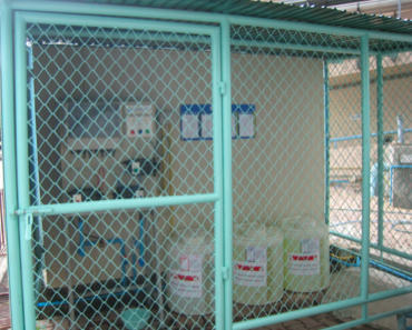 Installed Chlorine Dioxide Generator With Secure Room.